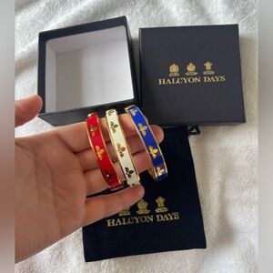 (ONE) Halcyon Days Enamel Bangle Bracelet